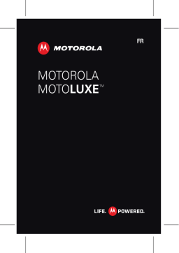 Motorola Motoluxe Manuel utilisateur