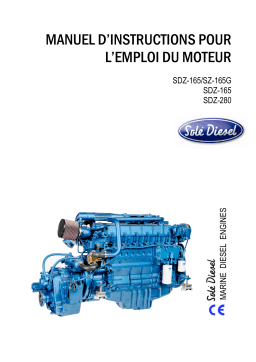 Solé Diesel SDZ-280 Engine Manuel utilisateur