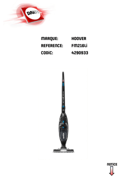 Hoover FM216LI FREEMOTION Manuel utilisateur