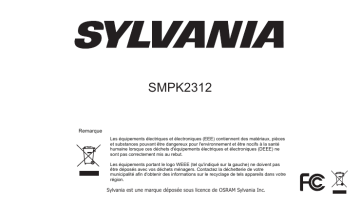Mode d'emploi | Sylvania SMPK 2312 Manuel utilisateur | Fixfr