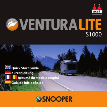 Ventura Lite S1000 | CC1000 | Guide de démarrage rapide | Snooper S1000 Ventura Lite Manuel utilisateur | Fixfr