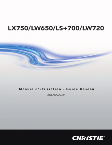 Christie LW720 WXGA inorganic 3-LCD 7,200 lumen projector Manuel utilisateur | Fixfr