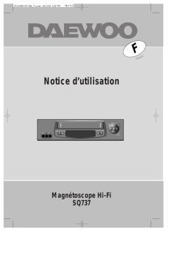 Daewoo SQ737 Manuel utilisateur