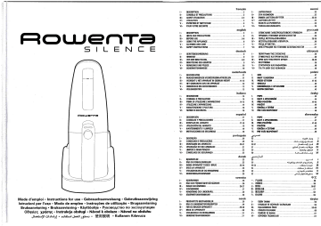 Manuel du propriétaire | Rowenta AC 6117 SILENCE Manuel utilisateur | Fixfr