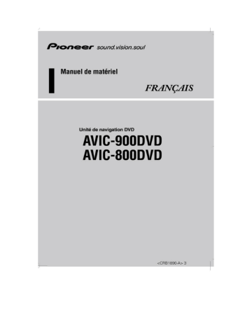 Pioneer AVIC 800 DVD Manuel utilisateur | Fixfr