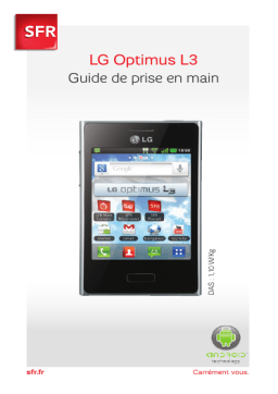 LG Série Optimus L3 sfr Manuel utilisateur