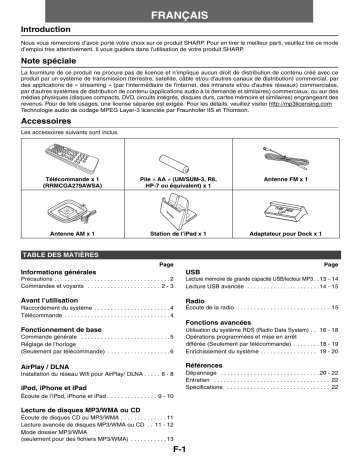 Manuel du propriétaire | Sharp DK-KP95PH Manuel utilisateur | Fixfr