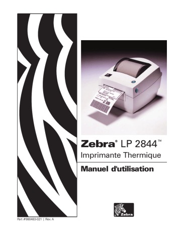 Manuel du propriétaire | Zebra LP 2844 Manuel utilisateur | Fixfr