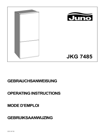 Manuel du propriétaire | Juno JKG 7485 Manuel utilisateur | Fixfr