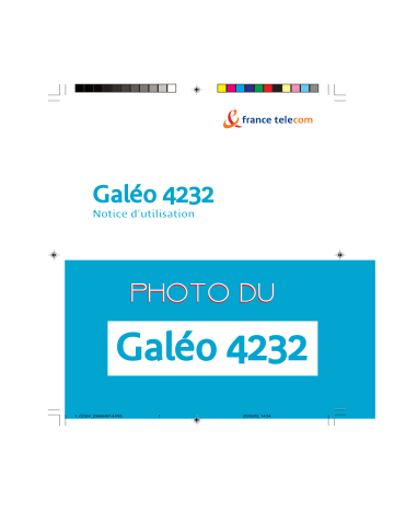 Manuel du propriétaire | FRANCE TELECOM GALEO 4232 Manuel utilisateur | Fixfr