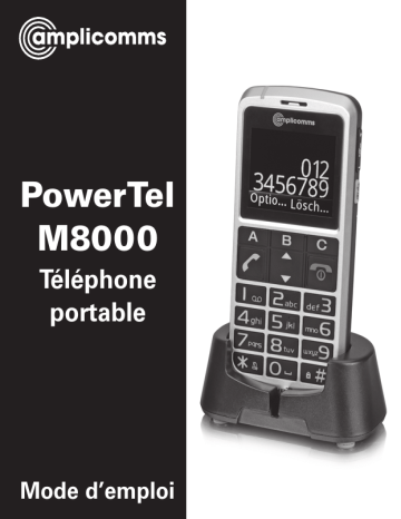 Amplicomms PowerTel M8000 Mode d'emploi | Fixfr