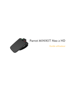 Parrot Minikit Neo 2 HD Manuel utilisateur