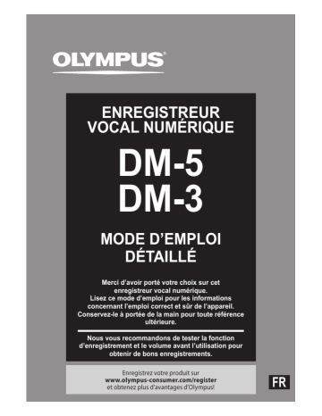 DM 5 | Olympus DM 3 Mode d'emploi | Fixfr