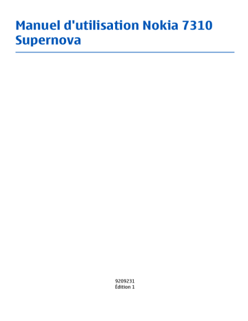 Microsoft 7310 Supernova Mode d'emploi | Fixfr