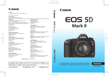 Canon EOS 5D Mark II Mode d'emploi | Fixfr
