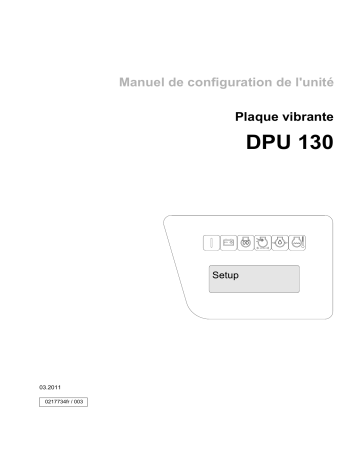 DPU 130Le | Wacker Neuson DPU130Le CH/US Reversible Vibratory Plate Manuel utilisateur | Fixfr