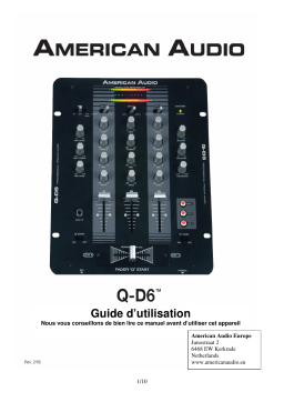 American Audio Q-D6 Manuel utilisateur