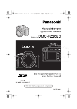 Panasonic DMC FZ20 EG Mode d'emploi