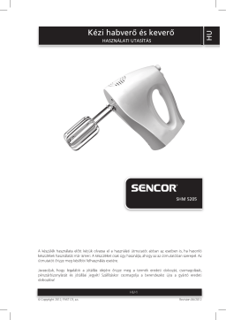 Sencor SHM 5205 Manuel utilisateur