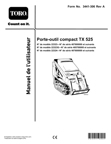 TX 525 Wide Track Compact Tool Carrier | Toro TX 525 Compact Tool Carrier Compact Utility Loader Manuel utilisateur | Fixfr