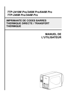 TSC TTP-246M Pro Series Manuel utilisateur