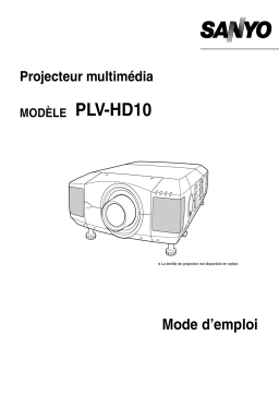 Sanyo PLV-HD10 Manuel utilisateur