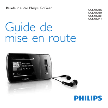 SA1ARA08 | SA1ARA02 | SA1ARA08K/02 | SA1ARA16K/02 | SA1ARA16 | SA1ARA04K/02 | Mode d'emploi | Philips SA1ARA04KD/02 Manuel utilisateur | Fixfr