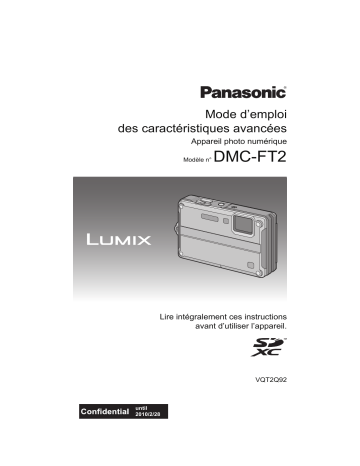 Panasonic DMC FT2 Mode d'emploi | Fixfr