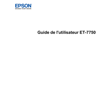 Manuel du propriétaire | Epson PM240 Manuel utilisateur | Fixfr