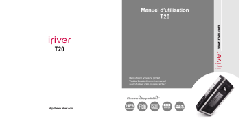 iRiver T20 Manuel utilisateur | Fixfr