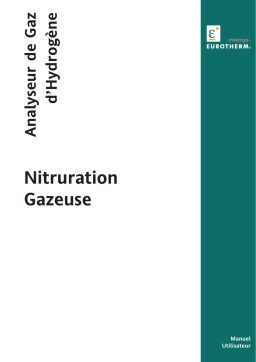 Eurotherm Nitruration Gazeuse Manuel du propriétaire