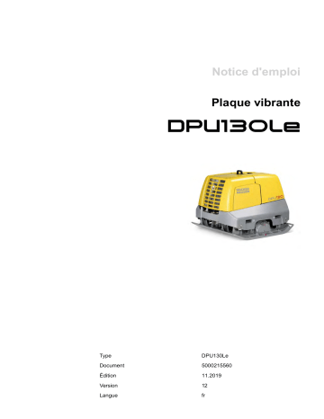 DPU 130Le | Wacker Neuson DPU130Le CH/US Reversible Vibratory Plate Manuel utilisateur | Fixfr