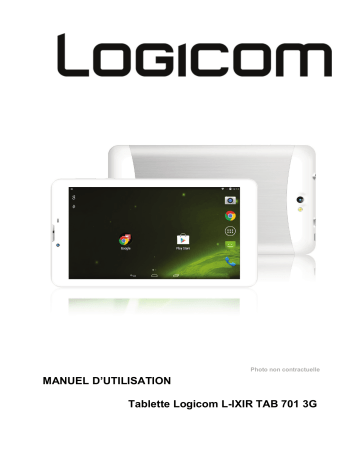 Logicom L-Ixir Tab 701 3G Manuel utilisateur | Fixfr