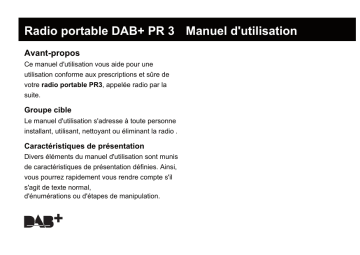 Manuel du propriétaire | Dual DAB Pocket Radio 3SD Manuel utilisateur | Fixfr