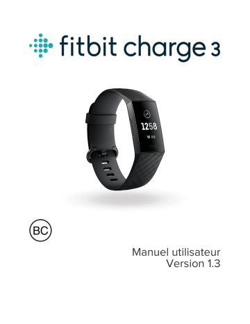 Mode d'emploi | Fitbit Charge 3 Manuel utilisateur | Fixfr