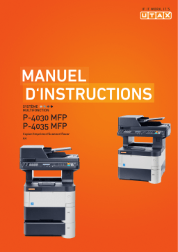 Utax P-4030 MFP Copy system Manuel utilisateur