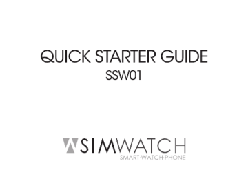 Guide de démarrage rapide | SimWatch SSW-01 Manuel utilisateur | Fixfr