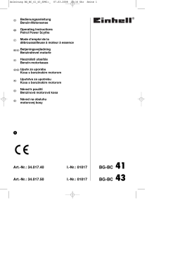 EINHELL BG-BC 41 Manuel utilisateur