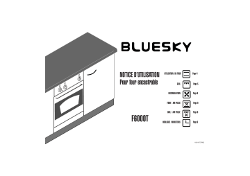 Manuel du propriétaire | Bluesky F 6000 T Four Manuel utilisateur | Fixfr