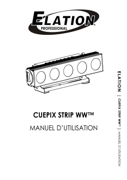 Elation CUEPIX Strip WW Manuel utilisateur