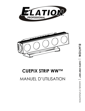 Elation CUEPIX Strip WW Manuel utilisateur | Fixfr