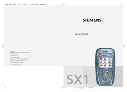 Siemens SX1 Mode d'emploi