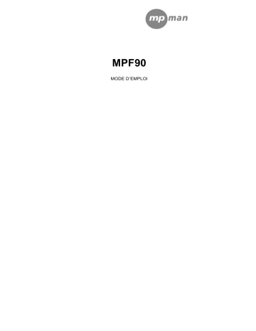 Mode d'emploi | MPMan MP F90 Manuel utilisateur | Fixfr