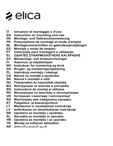 ELICA ERA GR/A/72 Manuel utilisateur | Fixfr