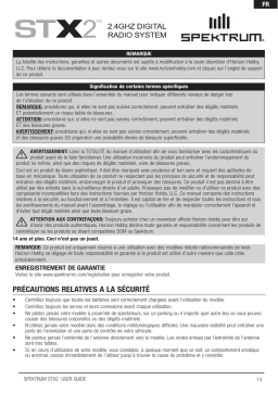 Spektrum STX2 2Ch 2.4GHz FHSS Radio System Manuel utilisateur