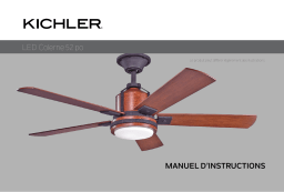 Kichler Lighting 300052DBK Colerne™ LED 52" Fan Distressed Black Manuel utilisateur