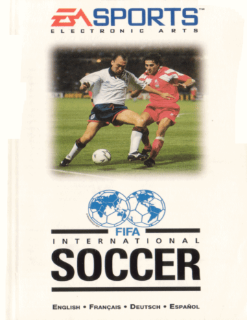 Manuel du propriétaire | GAMES SEGA GENESIS & MEGADRIVE & MEGA-CD & MEGA-CD 2 FIFA INTERNATIONAL SOCCER Manuel utilisateur | Fixfr