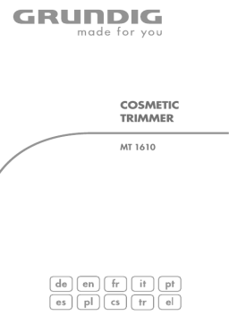 Grundig MT 1610 KOSMETIKTRIMMER, B, INKL. BA Manuel utilisateur