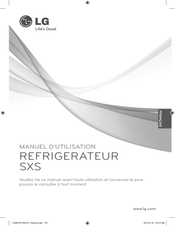 LG GSP545PVQV Manuel du propriétaire | Fixfr