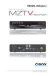 CIBOX MZ TV RECORDER Manuel utilisateur